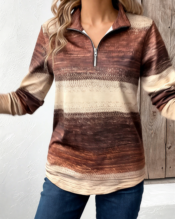 Bluza Stójka Pół-Zamek Gradient