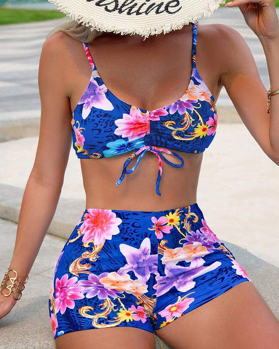 Bikini Dwuczęściowe W Kwiatowy Nadruk