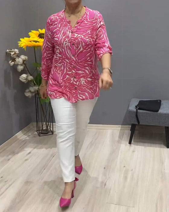 Koszula z długim rękawem i guzikami