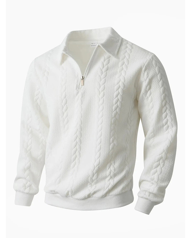 Hoodie Klapa Pół Zamek Błyskawiczny Swobodny