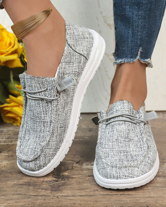 Płaskie buty w jednolitym kolorze