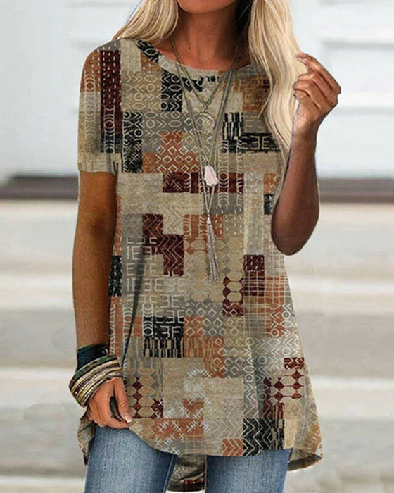 T-shirt z krótkim rękawem i nadrukiem