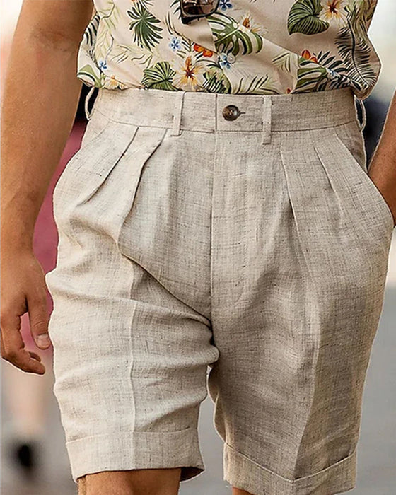 Luźne szorty w jednolitym kolorze