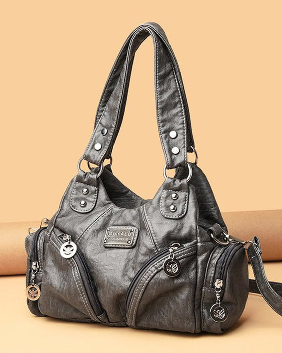 Torebka vintage z miękkiej ekoskóry