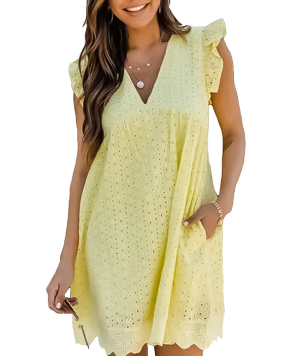 Koronkowa mini sukienka