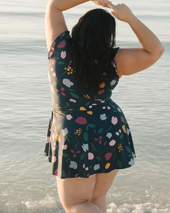 Jednoczęściowy kostium kąpielowy ze wbudowanym biustonoszem