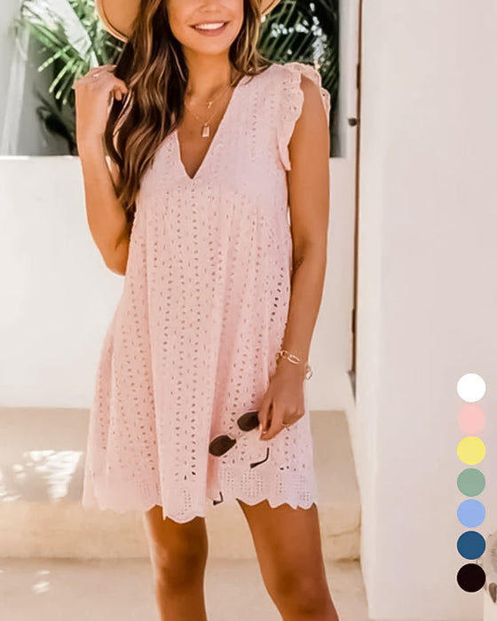Koronkowa mini sukienka