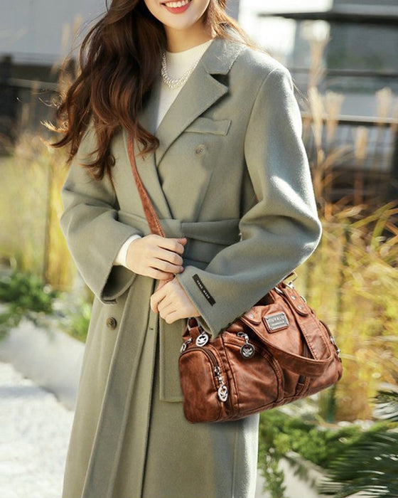 Torebka vintage z miękkiej ekoskóry