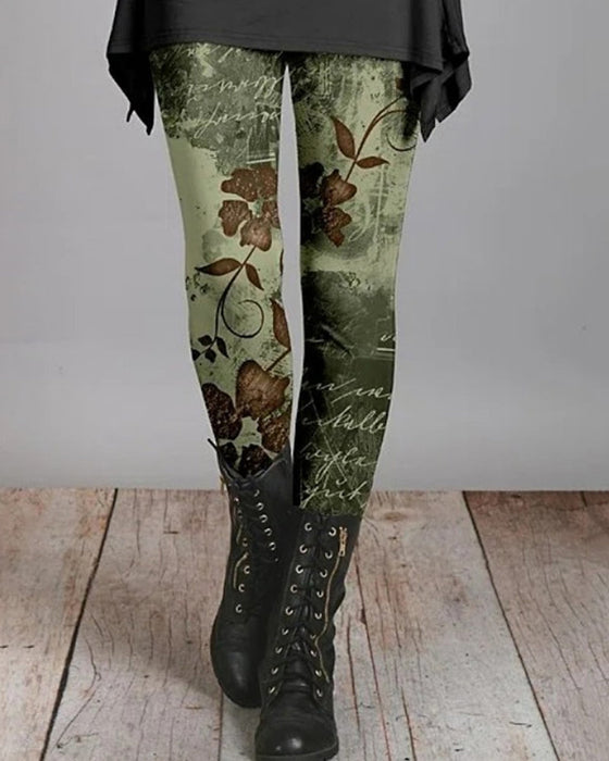 Legginsy w etnicznym stylu retro