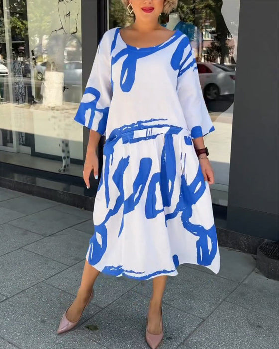 Modna sukienka z kieszeniami