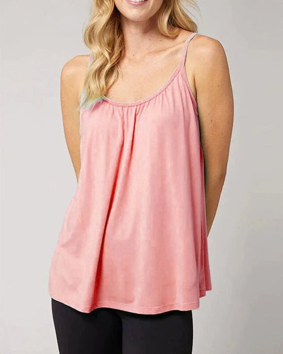 Top z wszytym biustonoszem