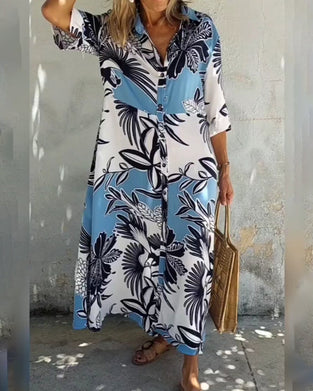 Sukienka koszulowa w kwiatowy wzór