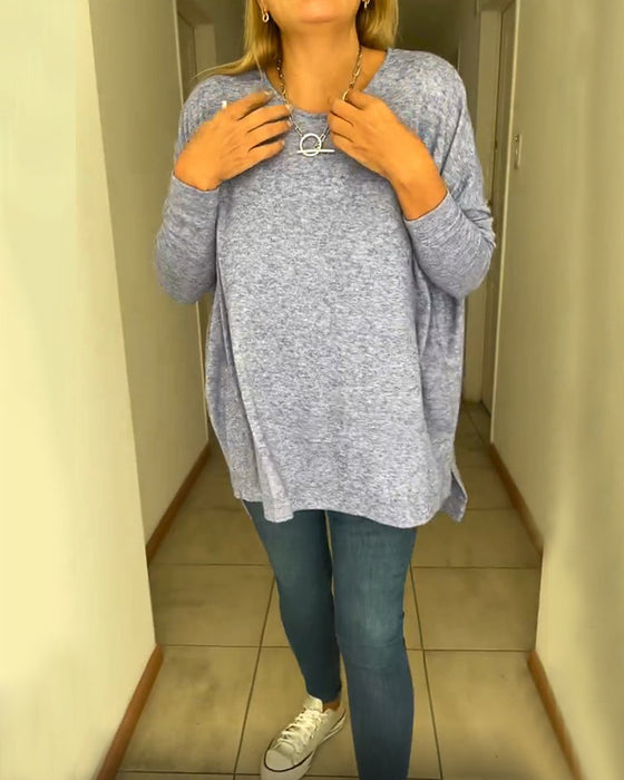 Bluzka w jednolitym kolorze