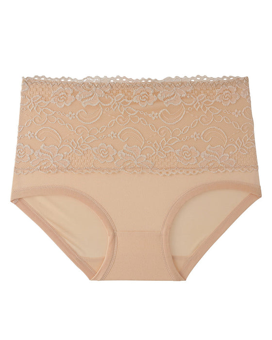 Koronkowe majtki z damskie wysokim stanem