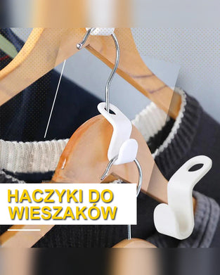 Haczyki łączące wieszak na ubrania