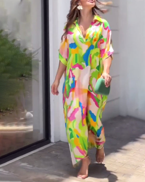 Sukienka z nadrukiem