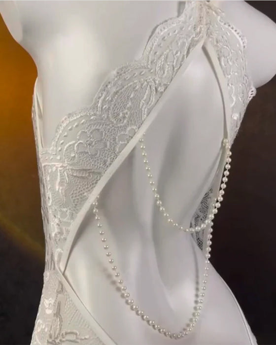 Bielizna Koronka Bez Pleców Jednoczęściowy