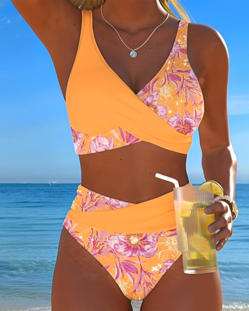 Bikini Kwiatowy Druk Seksowny