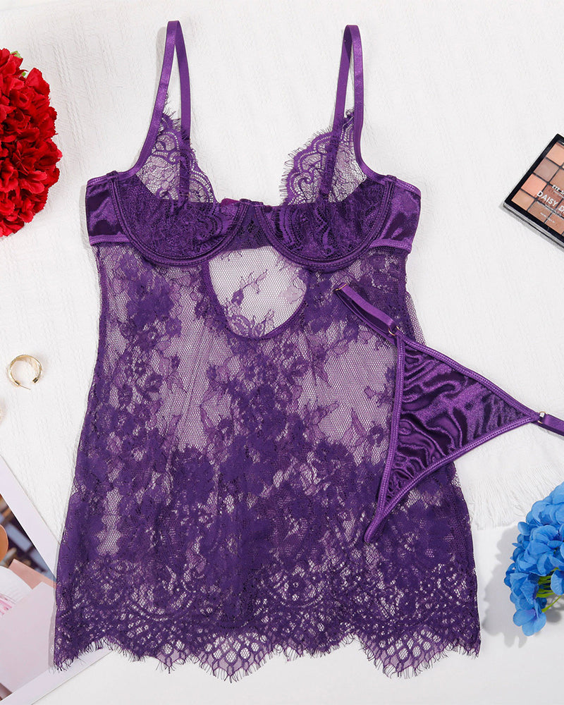 Zestaw Koszuli Nocnej – Seksowny Kaftanik