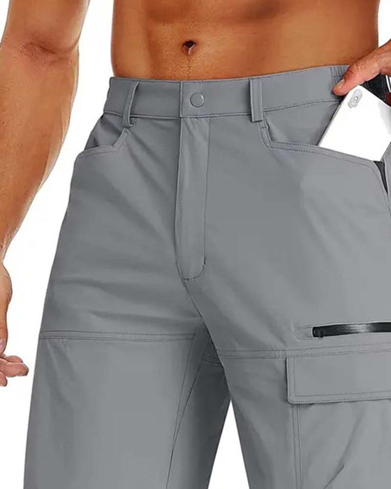 Męskie Spodnie Terenowe Kieszeń Kargo Casual