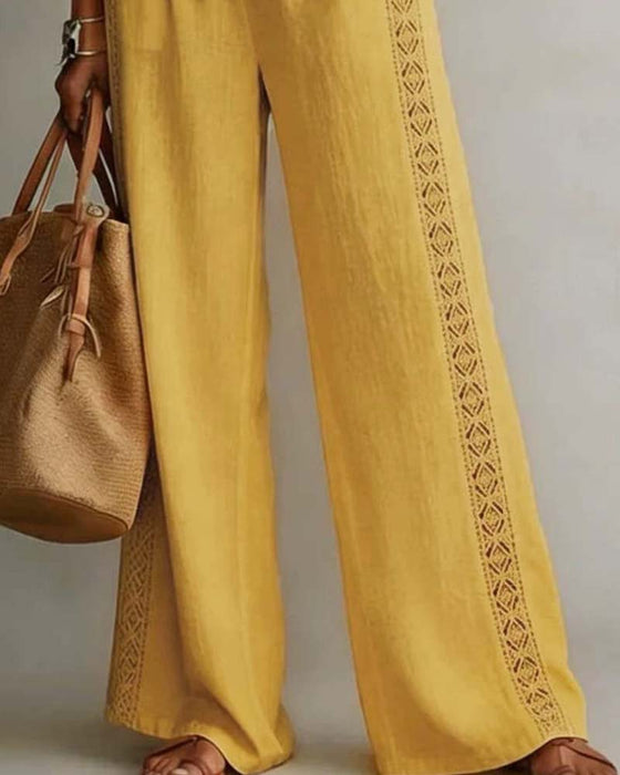 Dwuczęściowy Zestaw Hollow Out Halter