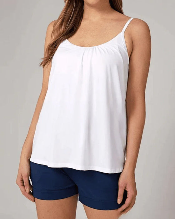 Top z wszytym biustonoszem