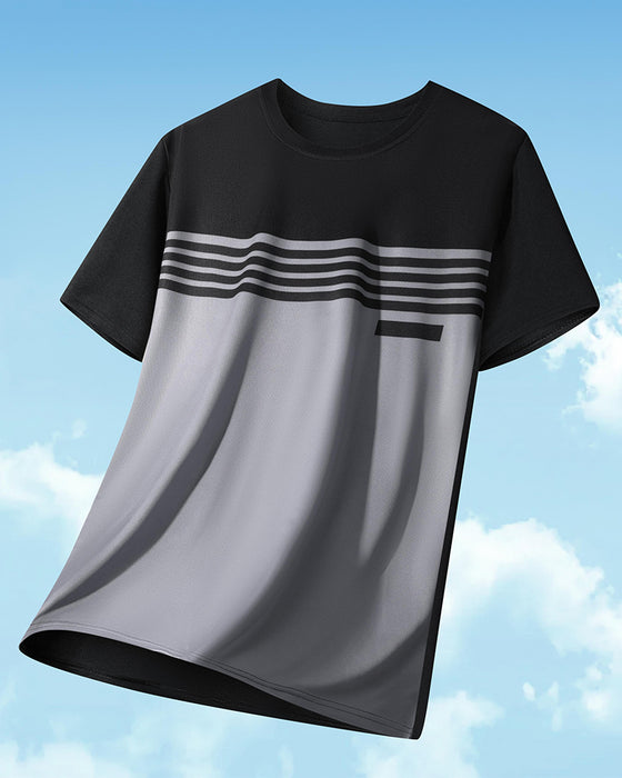 Męski T-Shirt Oddychający Szybkoschnący Krótki Rękaw