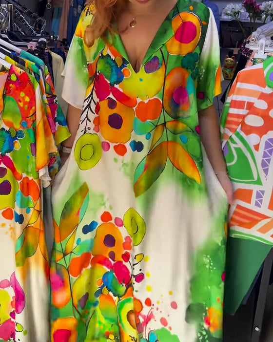Sukienka Luźna Moda Casualowa