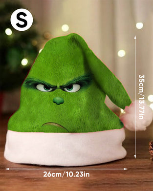 Czapka pluszowa z nadrukiem świątecznym Unisex