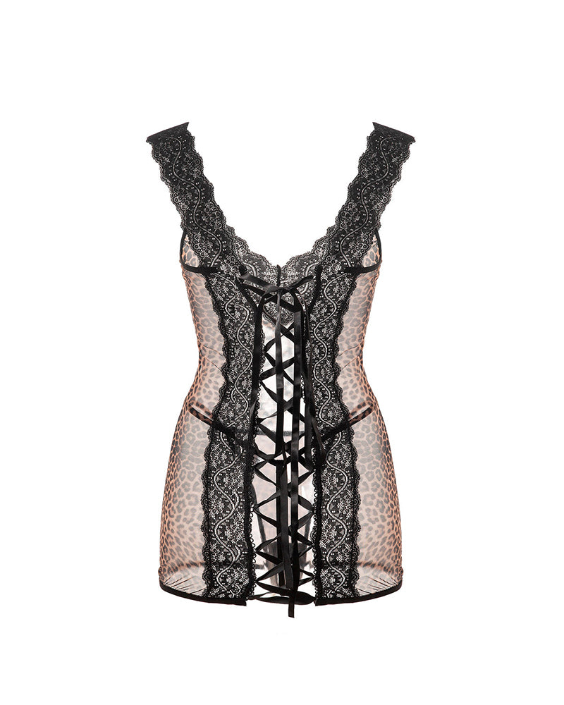 Koszula Nocna Seksowny Ramiączka Koronka