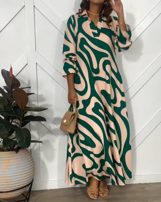 Elegancka sukienka z długim rękawem