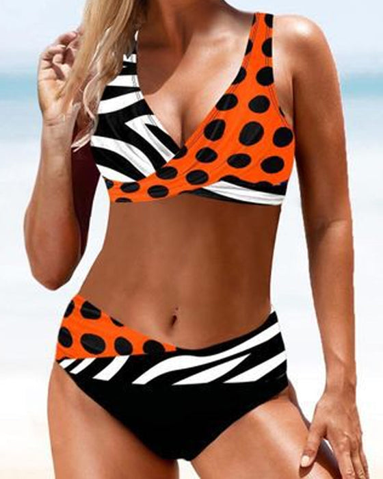Kolorowe Bikini Kostium kąpielowy