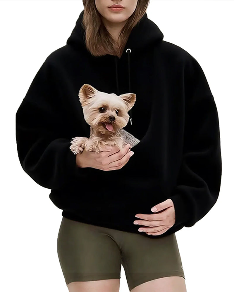 Bluza Teddy Zwierzak Kieszeń Z Kapturem