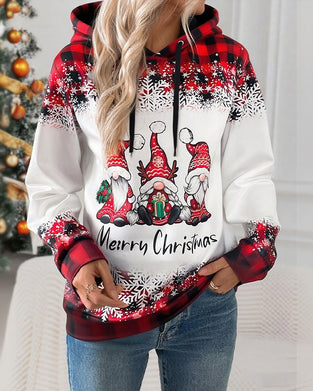 Bluza z kapturem z nadrukiem Świętego Mikołaja