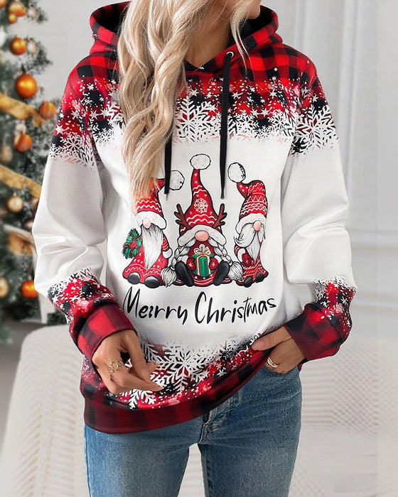 Bluza z kapturem z nadrukiem Świętego Mikołaja