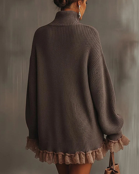 Zestaw Z Elegantnym Stylem, Warstwą Swetra I Suknią Camisole