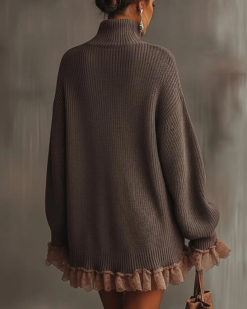 Zestaw Z Elegantnym Stylem, Warstwą Swetra I Suknią Camisole