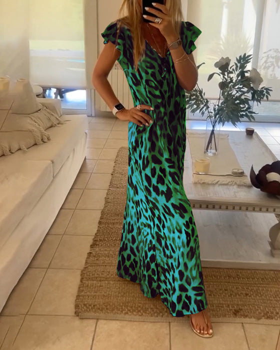 Sukienka z krótkim rękawkiem w stylu retro