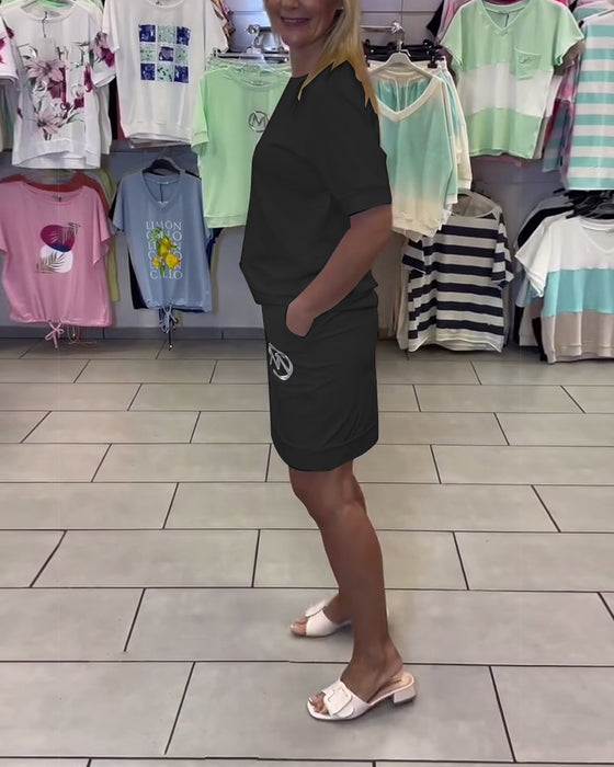 Garnitur Wzorzysty Stylowy Codzienny