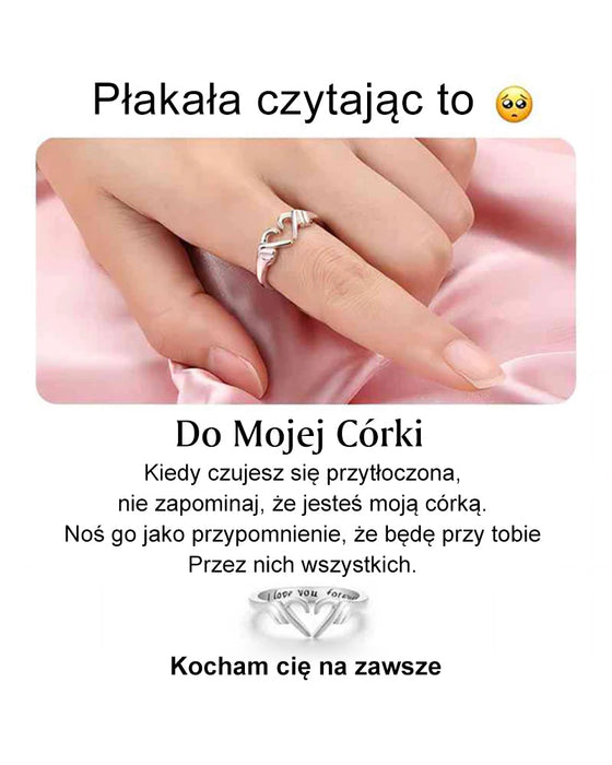 Pierścionek z sercem dla mojej córki