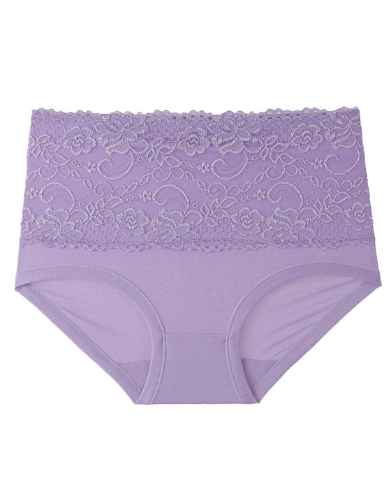 Koronkowe majtki z damskie wysokim stanem