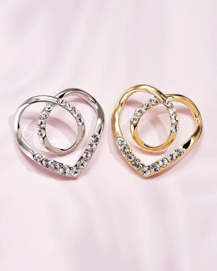 Klips do szalika w kształcie serca