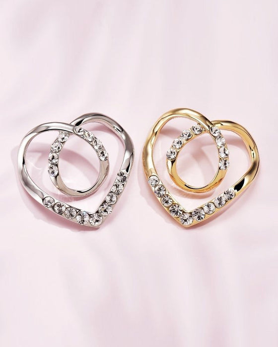 Klips do szalika w kształcie serca