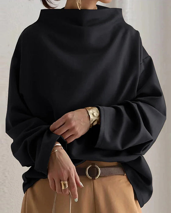 Bluzka o luźnym fasonie i długim rękawie