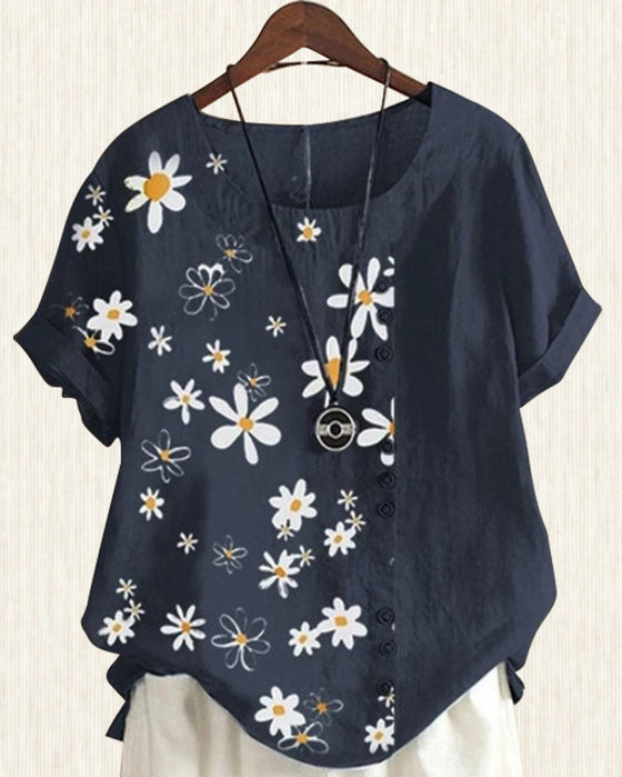 Bluzka bawełniana oversize