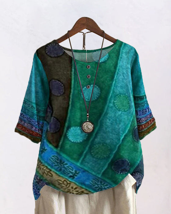 Casualowy top z nadrukiem