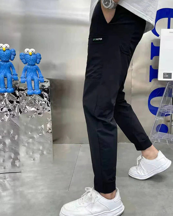 Męskie spodnie Cargo z wieloma kieszeniami