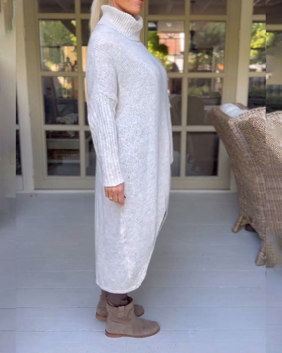 Długi kardigan z zabudowanym dekoltem