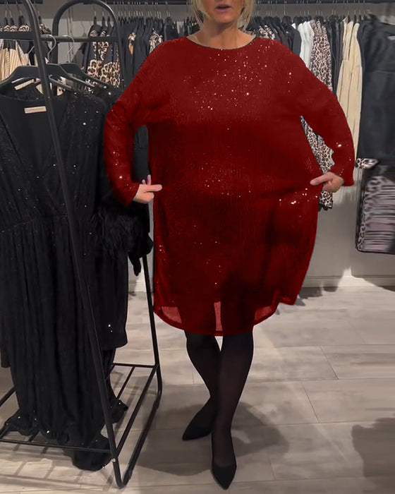 Sukienka Elegancka Z Odkrytymi Plecami I Cekinami