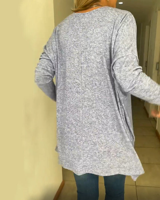 Bluzka w jednolitym kolorze